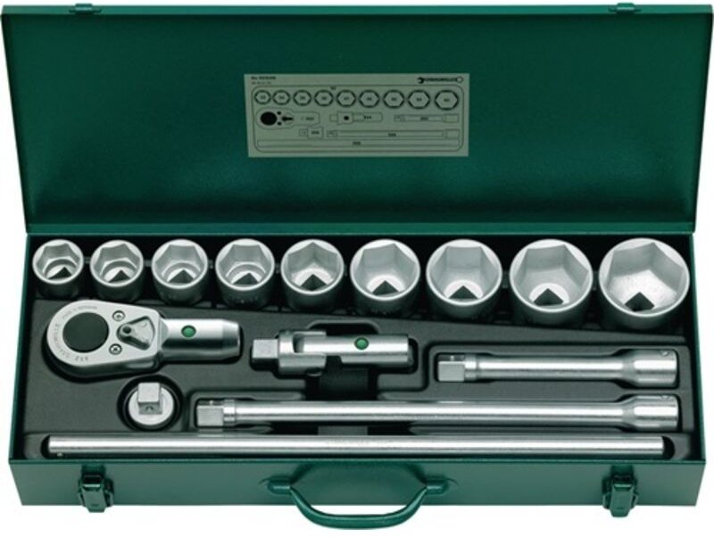 3/4' (20mm) Steckschlüsselsatz Nr.55/9/6 n 15tlg. - Stahlwille