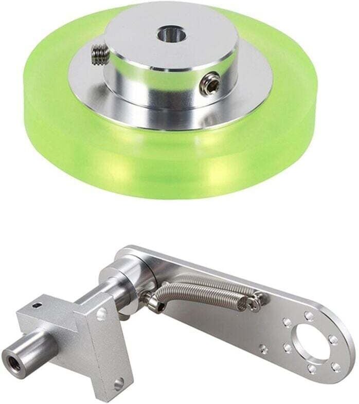 200-mm-Industrie-Encoder-Messrad aus Aluminium-Polyurethan mit Halterung Typ 20