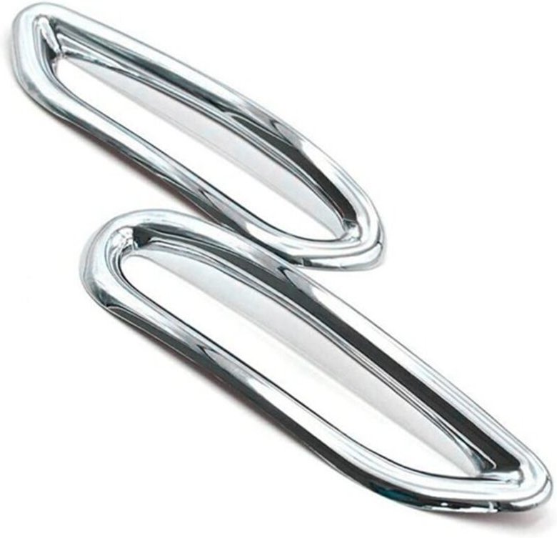 Auto Chrom Silber RüCkstrahler Nebelscheinwerfer Lampenabdeckung Trim LüNette Rahmen für Qashqai J11 2014-2017