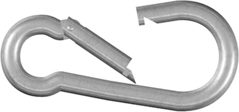 Thumbnail - 154870 Karabinerhaken galvanisch verzinkt 70 mm 50 St. - Dörner+helmer