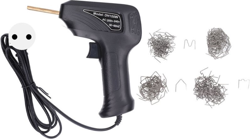 Kunststoff-Schweißbrenner mit Heftklammer, robuster und praktischer Stoßstangen-Reparatur-Hefter, Kunststoff-Schweißpist...