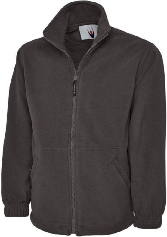 Extra dicke Unisex Fleecejacke 300 g/m² Antipilling Grau S