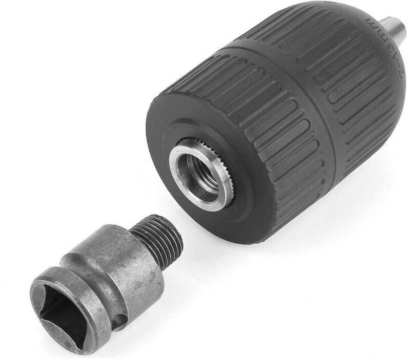 2-13 mm Kunststoff-Schnellspannbohrfutter mit 1/2"-Bohrfutteradapter zur Umrüstung auf Schlagschrauber
