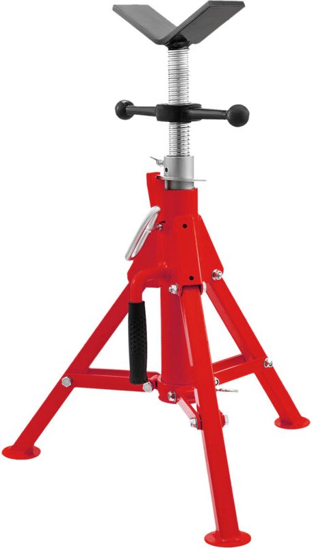 V-Kopf-Rohrständer, 2500 lbs Tragkraft, einstellbar 20'-37', zusammenklappbarer Rohrheber für Schweiß- und Bauarbeiten -...