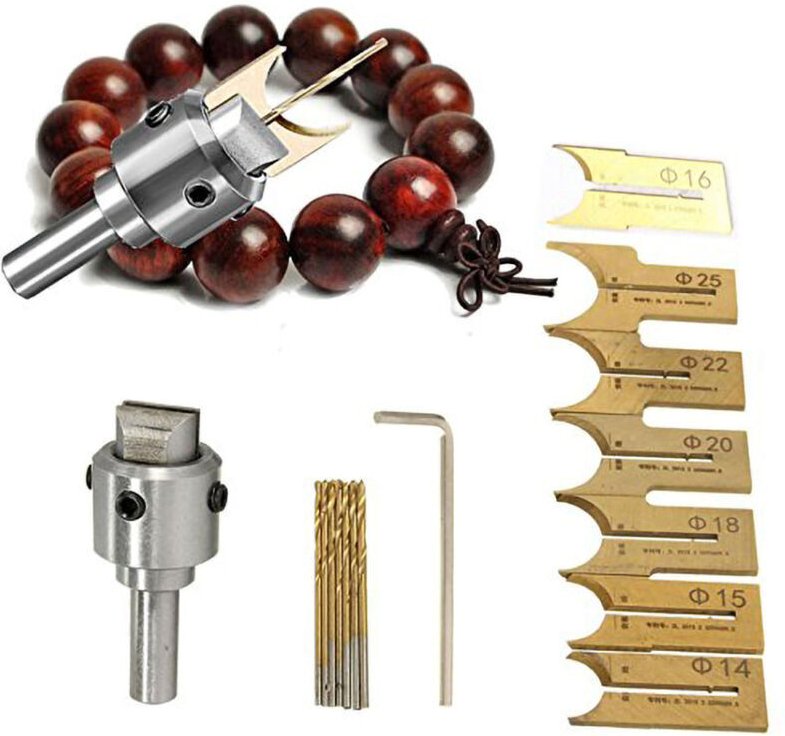 Fräser-Set für Holzbearbeitung, Fräser-Set, kleines tragbares Werkzeugset aus hochfestem legiertem Stahl, 16-teilig