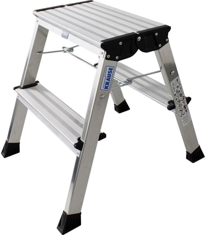 Krause Aluminium-Klapptritt MONTO Rolly 2,45 m Klappleiter