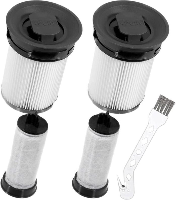 DPZO - 2 Filterkartuschen für Miele TriFlex HX1 Staubsauger, Ersatz, waschbarer Filter, für kabellosen Staubsauger, wasc...