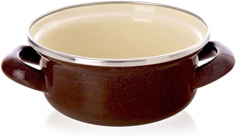 BRAUNER Emailletopf 14 cm, 600 ml