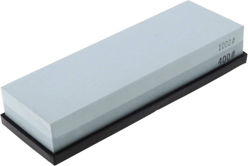 Hochwertiges Schleifstein-Set, Körnung 400/1000, rutschfest, kein Abflachen