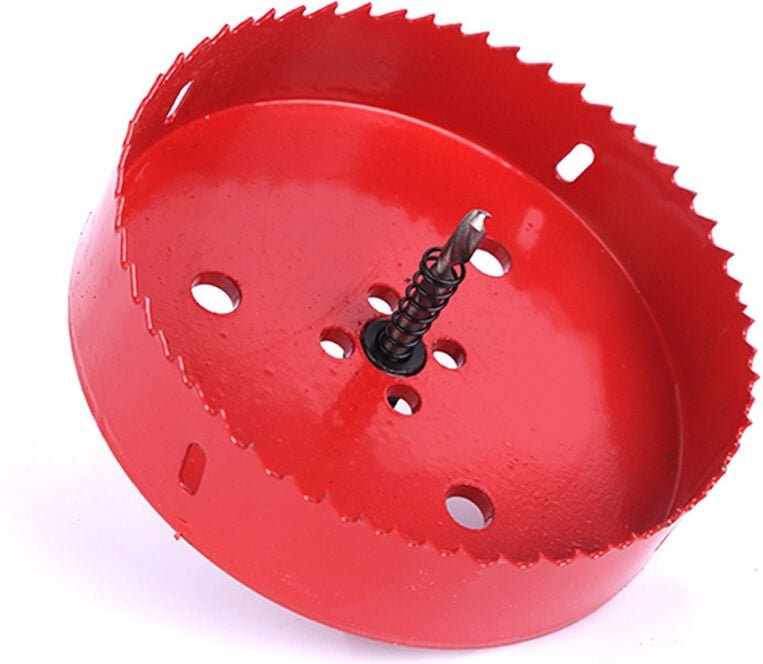 Bimetall-Lochsäge Ø 150 mm, HSS-Schnellstahl M42, mit Sechskantschaft und Bohrer für Aluminium, Eisen und Holz