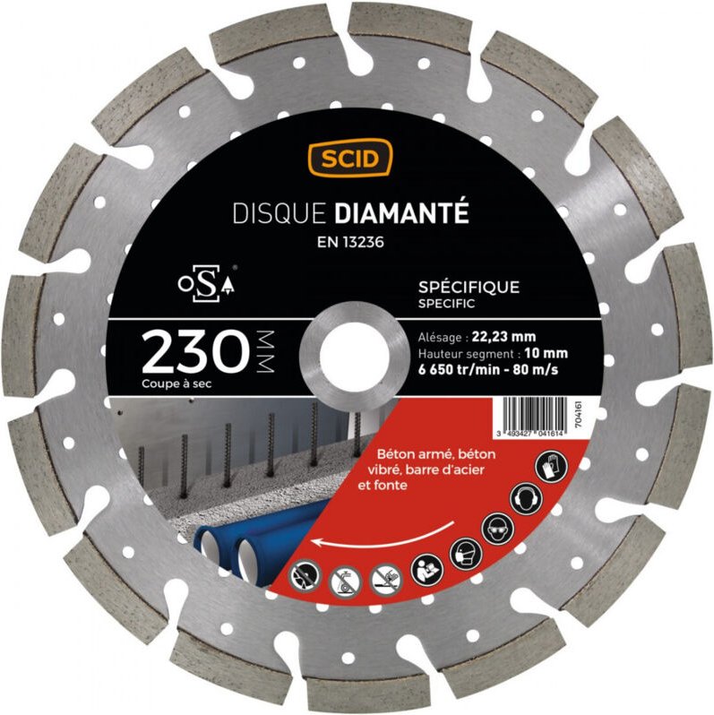 Belüfteter Betonmetallplatte 230 22,23