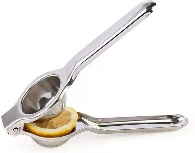 Manuelle Zitronenpresse, silberfarben, 1-teilig, Edelstahl, manuelle Zitronenpresse, Raclette, multifunktionale Raclette...