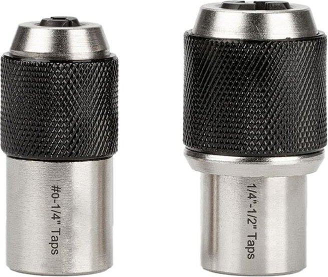 2-Teiliger Gewindebohrer-Steckschlüsselsatz, Ausdrehwerkzeug mit Verstellbaren Backen, Geeignet für Gewindebohrer, Reiba...