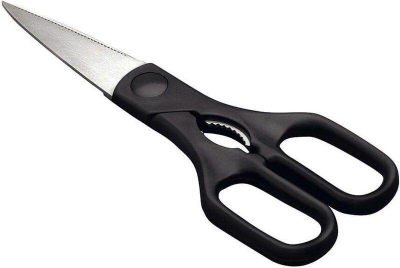 Kelomat Küchenschere mit Flaschenöffner Edelstahl