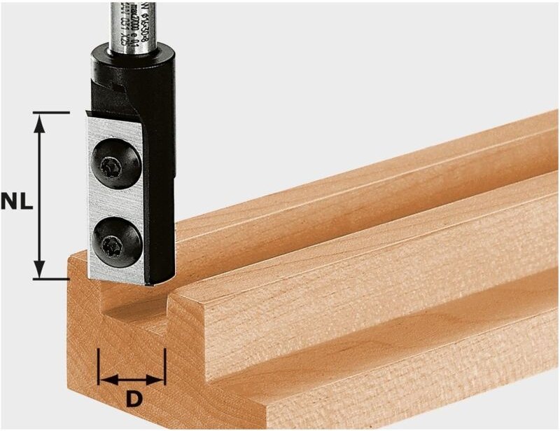 Nutfräser-Wendeplatten hw D16/30 S8 – 492716 - Festool