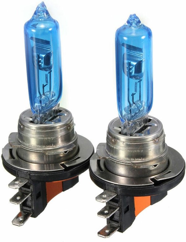 Ein Paar Autoscheinwerferlampen (blau)