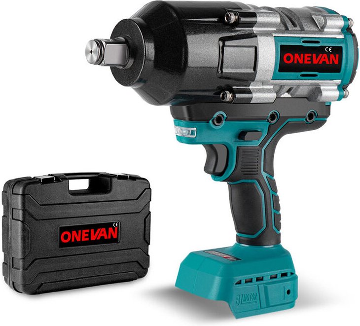 Onevan - Brushless Akku Schlagschrauber 3/4 3100Nm Anwendbar für große LKWs, Containerfahrzeuge, Eisenbahnen passend für...