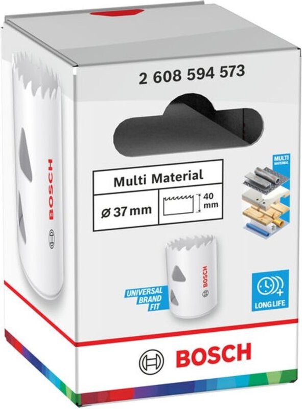 Bosch Lochsäge mit Gewinde Multi Material, 37 x 40 mm