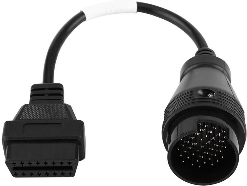 Vtizikl Cble de diagnostic de connecteur adaptateur OBD2 38 broches à 16 broches pour camion Iveco