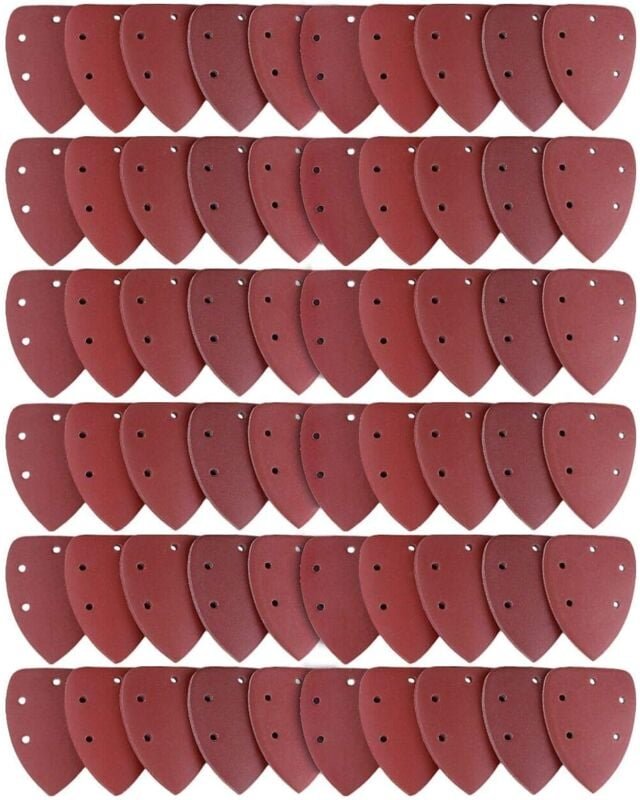 Set mit 60 Schleifblättern, Schleifpapier 40/60/80/100/120/180/240/320/400/800, ideal für Multifunktionsschleifer