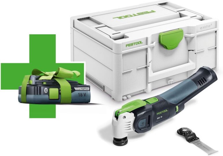 Osc 18 E-Basic-4,0 Akku Oszillierer 18 v Starlock Max ( 577033 ) Brushless + 1x Akku 4,0 Ah + Systainer - ohne Ladegerät...