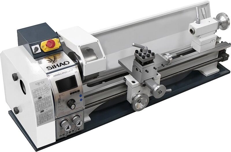 SIHAO Metalldrehmaschine 1200W Drehmaschine Metall Tischdrehbank 220x600mm