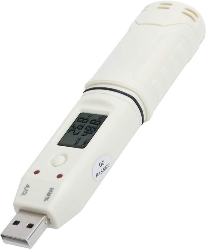 Digitales Temperatur- und Feuchtigkeitsmessgerät, geringer Stromverbrauch, hochpräziser Datenlogger, staubdicht, Innenth...