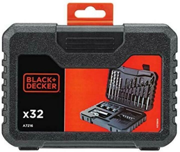 Black and Decker Koffer mit 32 Zubehörteilen