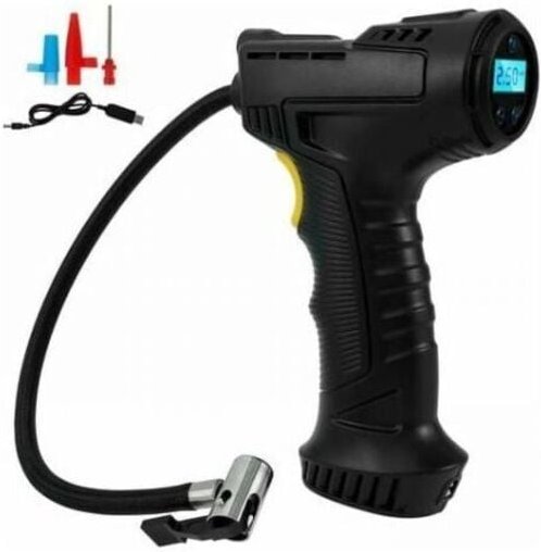 Tragbarer kabelloser Reifenfüller, 120-W-Luftkompressor, Reifenpumpe für Auto, Motorrad, Fahrrad mit 2000-mAh-LED-Digita...