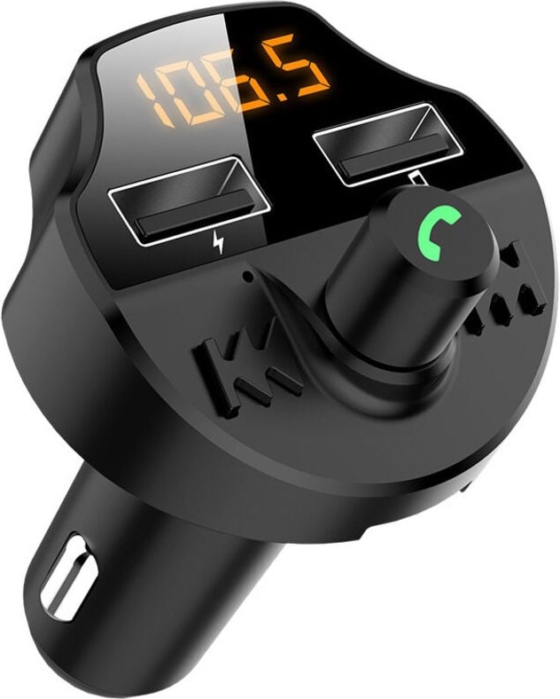 Auto-Bluetooth-FM-Transmitter 5.0, kabelloser Audio-Adapter für Autoradio, Freisprecheinrichtung mit 5 V/3,1 a Autoladeg...