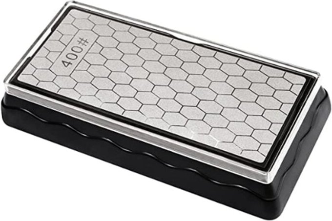 Doppelseitiger Diamant-Schleifstein, Schleifstein-Wabenplatte mit rutschfester Basis (400/1000er Körnung)