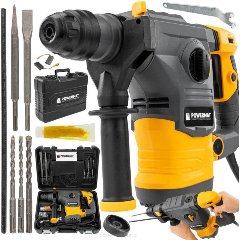 Abbruchhammer 5,5J 2600 Watt Stemmhammer SDS PLUS Schlaghammer Meißelhammer Schlagbohrer mit Koffer