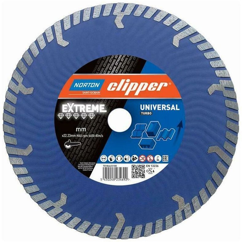 Norton Clipper Diamanttrennscheibe Extreme Universal Turbo 230x22mm 70184623180