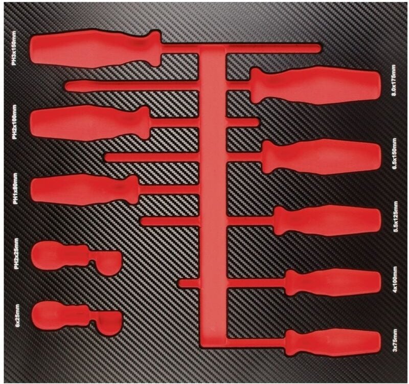 Projahn ProForm Einlage leer für 10 Schraubendreher