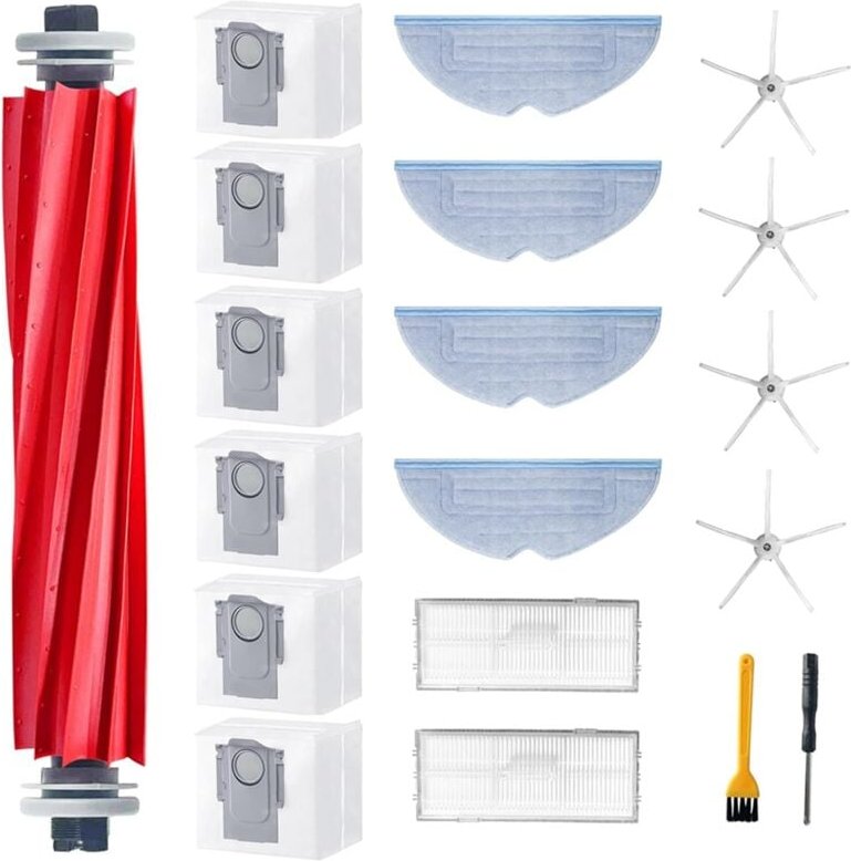 Für Roboter-Staubsauger Hauptseitenbürste Filter Mopp Pad Staubbeutel