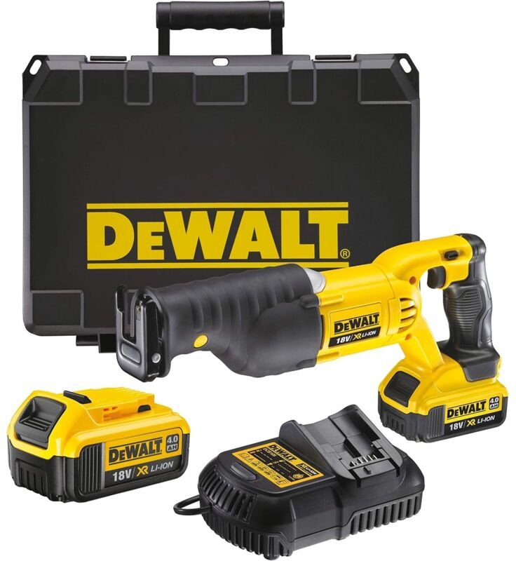 DeWALT DCS380M2 Akku Säbelsäge 18V Reciprosäge 4Ah 2x Akkus Koffer