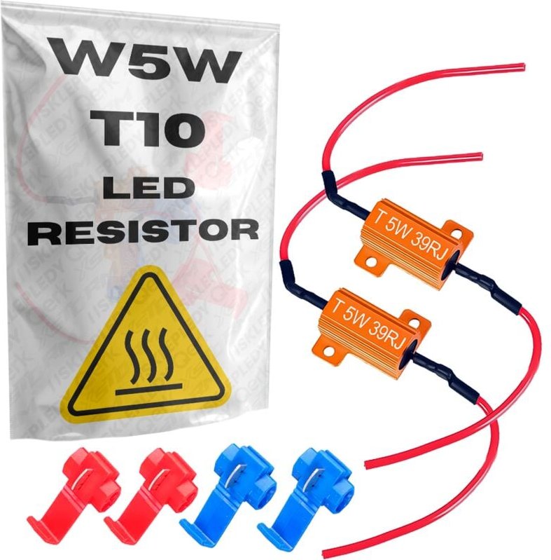 2x LED WIDERSTAND 5W 39Ohm CANBUS DECODER FILTER WIDERSTAND BURNT LAMP ERROR