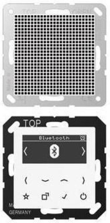 Jung Smart Radio DAB+ Bluetooth, Set Mono, Serie AS/A, alpinweiß DABA1BTWW