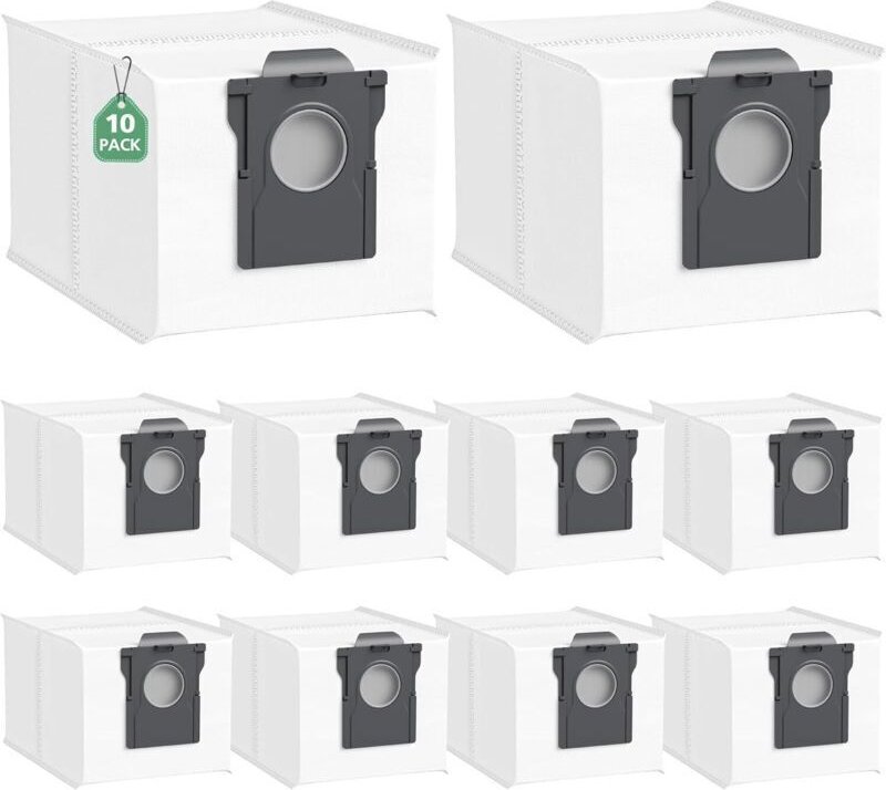 10er-Pack Staubsaugerbeutel für Dreame X40/X50 Ultra/L10s Pro Ultra Heat, L40 Ultra/L10s Ultra Gen 2/Mova E30 Ultra/P50 ...