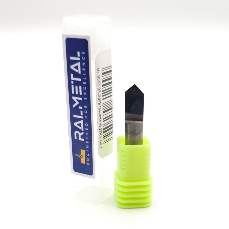 Vollhartmetall-Gravierfräser 6 x 90° x 38 x 0,2 mm 1P