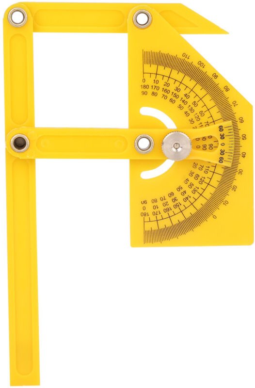 Goniometer-Winkelmesser, Gehrungswinkel-Messlineal, doppelte Skala, hochwertiger ABS-Kunststoff, einfache Längen- und Ti...