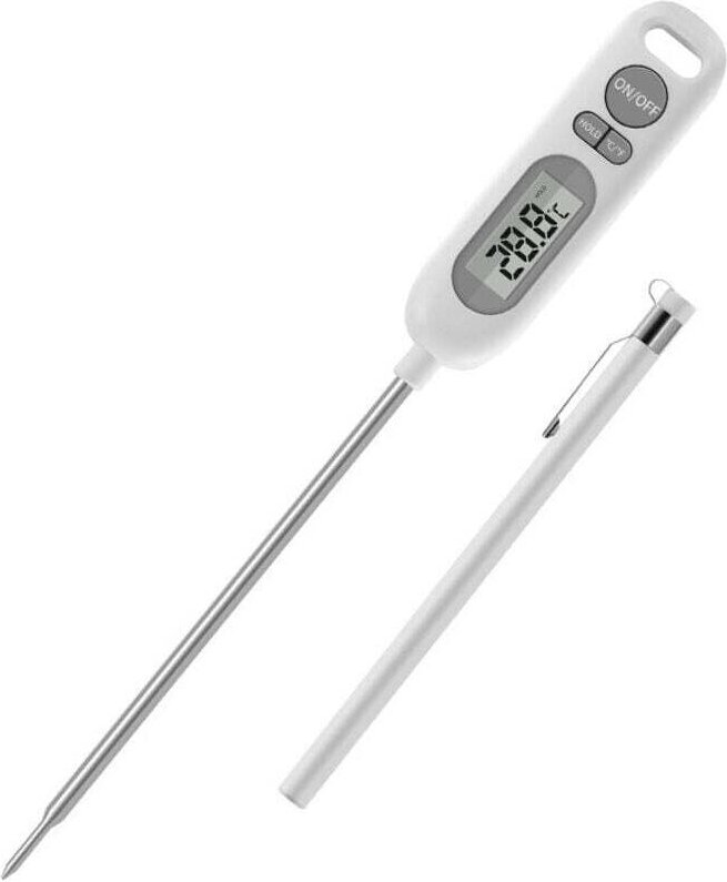 Digitales Küchenthermometer mit 145-mm-Sonde für Grillen, Backen, Fleisch und Zucker XXW