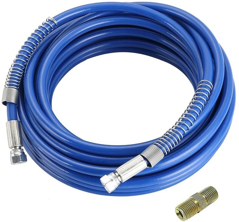 Tlily - 1/4 Zoll Airless-Farbschlauch, Hochdruck-Universal-Sprühgerät, flexibles Faserrohr, 3300 psi (25 Fuß, blau)