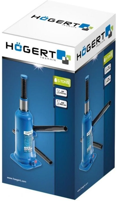 Högert Hydraulischer Wagenheber, Säulenheber, 5 Tonnen, 210 - 405 mm