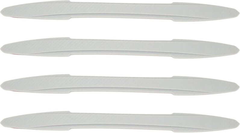 Grauer Stoßstangenschutzstreifen, 4-teilig – 39 cm – Stoßstangenschutzaufkleber für Kollisionsschutz