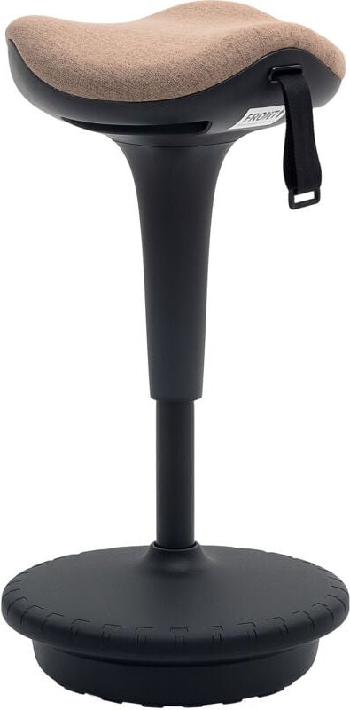 Bürohocker mit Schwenkfunktion, ergonomischer Hocker, Arbeitshocker, höhenverstellbar 68,5-83,5 cm Sitzhocker groß Socke...