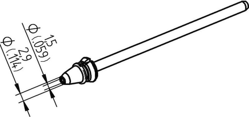 Ersa - 0742ED1529H/SB Entlötspitze Konisch Spitzen-Länge 79.25 mm Inhalt 1 St.