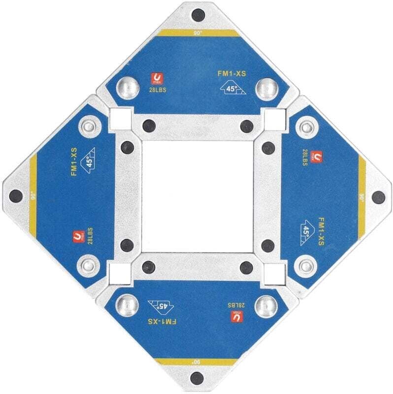 Schweißmagnet, 4 Stück Schweißmagnet Haltekraft 13 kg Schweißmagnet-Positionierungshalterung 45° 90° 135° Mehrwinkel-Hil...