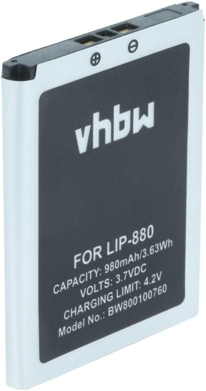 Vhbw - 1x Akku kompatibel mit Sony NW-HD5, NW-HD5B, NW-HD5R, NW-HD5S, 20GB MP3-Player Musik Player (980 mAh, 3,7 v, Li-I...