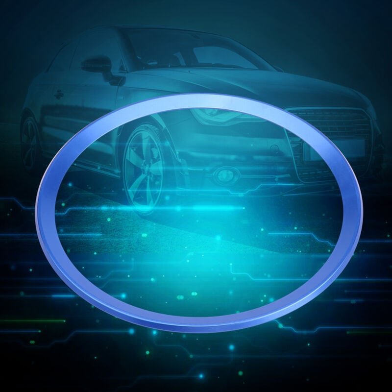 Lenkradring-Abdeckung aus Aluminiumlegierung für Audi A1 A3 A4 A5 A6 Q3 Q5 Blau